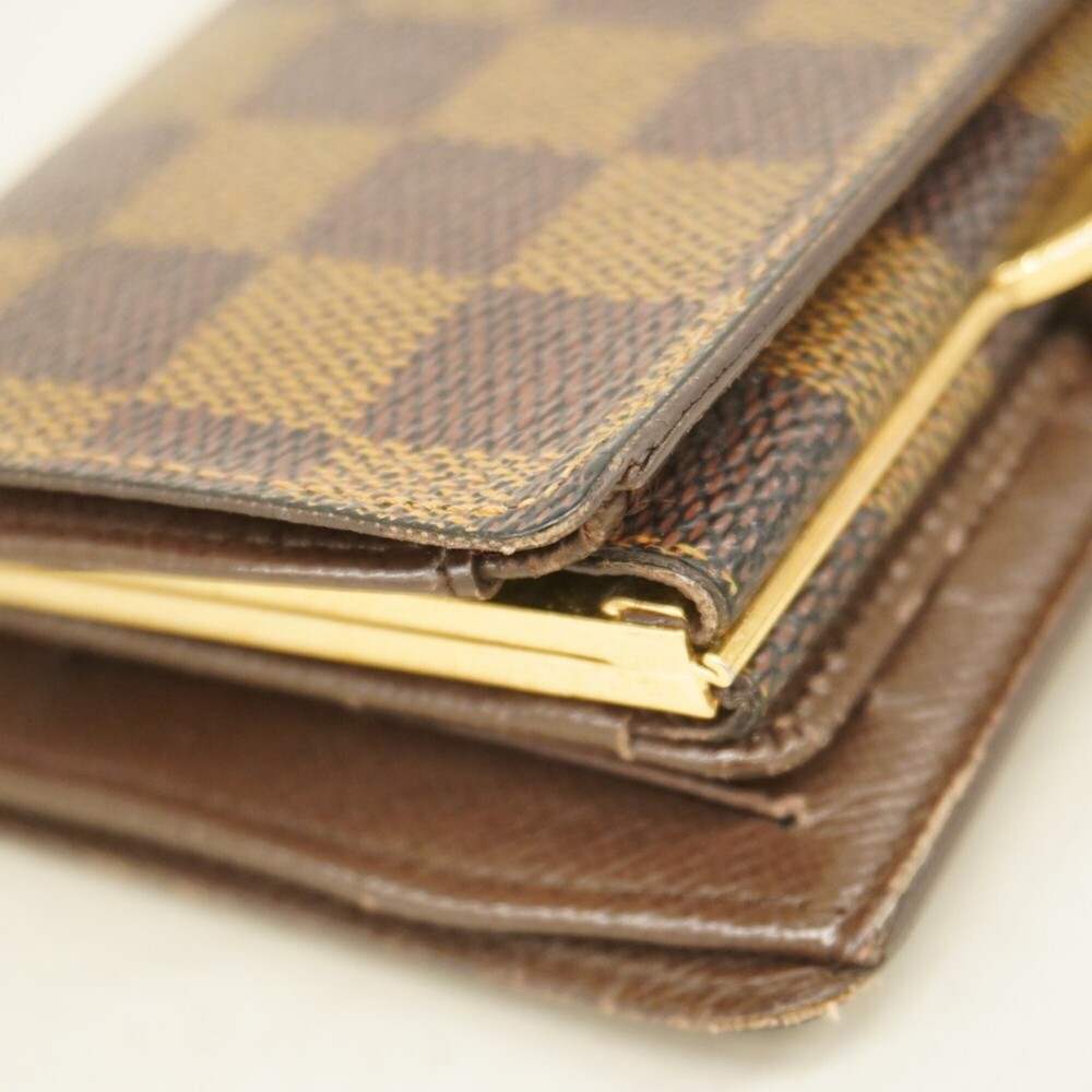 Louis Vuitton Damier Portefeuille Viennois Wallet N61674 Ebene Women's - Picture 6 of 13